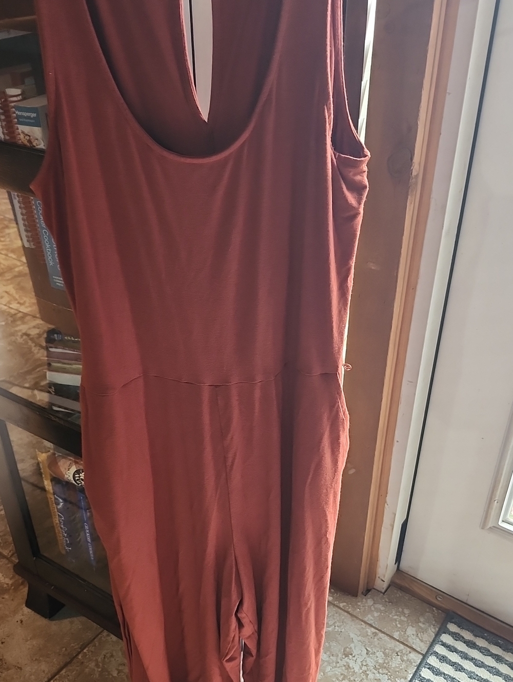 Rust-Colored Wide Leg Pants